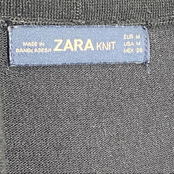 ZARA KNIT medium belted shawl cardigan sweater - Picture 5 of 10